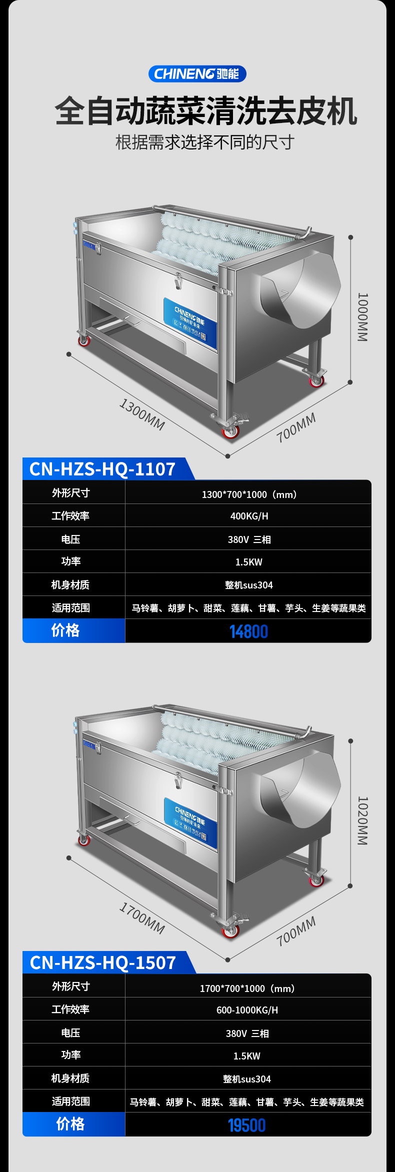 毛刷去皮机参数表